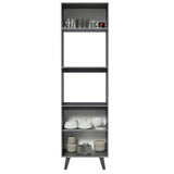Mueble de cocina para Horno/ Microondas 60 cm Sin cajones Nice Gris