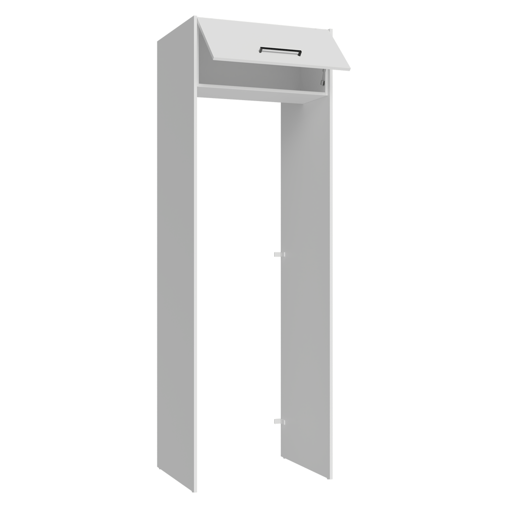 Mueble para empotrar Heladera 73 cm 1 Puerta Abatible Blanco Agata Madesa