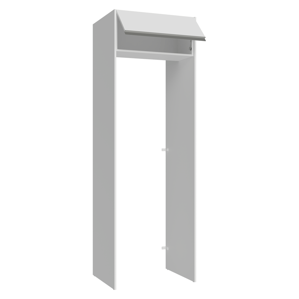 Mueble para empotrar Heladera 73 cm 1 Puerta Abatible Blanco Glamy Madesa