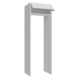 Mueble para empotrar Heladera 73 cm 1 Puerta Abatible Blanco Glamy Madesa