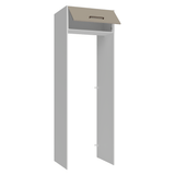 Mueble para empotrar Heladera 73 cm 1 Puerta Abatible Blanco/Crema Agata Madesa