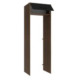 Mueble para empotrar Heladera 73 cm 1 Puerta Abatible Marrón/Negro Agata Madesa
