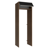 Mueble para empotrar Heladera 73 cm 1 Puerta Abatible Marrón/Negro Glamy Madesa