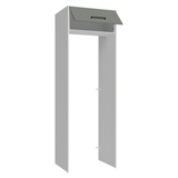 Mueble para empotrar Heladera 73 cm 1 Puerta Abatible Blanco/Gris Agata Madesa