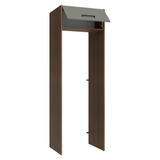 Mueble para empotrar Heladera 73 cm 1 Puerta Abatible Marrón/Gris Agata Madesa