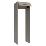Mueble para empotrar Heladera 73 cm 1 Puerta Abatible Crema/Marrón/Crema Agata Madesa