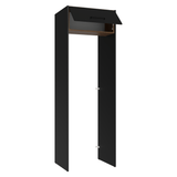 Mueble para empotrar Heladera 73 cm 1 Puerta Abatible Negro/Marrón/Negro Agata Madesa