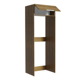 Mueble para Empotrar Heladera 1 Puerta Abatible Marrón Stella Madesa