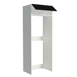 Mueble para Empotrar Heladera 1 Puerta Abatible Blanco/Negro Agata Madesa
