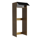 Mueble para Empotrar Heladera 1 Puerta Abatible Marrón/Negro Agata Madesa