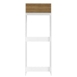 Porta refrigerador Madesa Glamy 1 puerta abatible - Blanco/Marrón