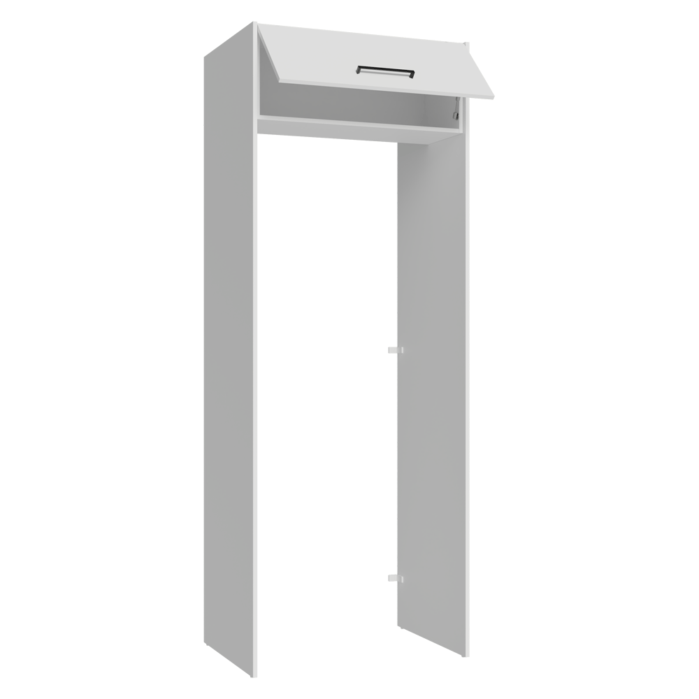 Mueble para empotrar Heladera 83 cm 1 Puerta Rebatible Blanco Agata Madesa