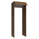 Mueble para empotrar Heladera 83 cm 1 Puerta Rebatible Marrón Stella Madesa