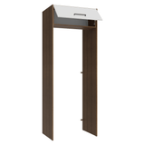 Mueble para empotrar Heladera 83 cm 1 Puerta Rebatible Marrón/Blanco Agata Madesa