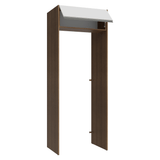 Mueble para empotrar Heladera 83 cm 1 Puerta Rebatible Marrón/Blanco Glamy Madesa