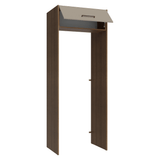 Mueble para empotrar Heladera 83 cm 1 Puerta Rebatible Marrón/Crema Agata Madesa