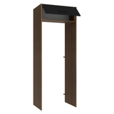 Mueble para empotrar Heladera 83 cm 1 Puerta Rebatible Marrón/Negro Agata Madesa