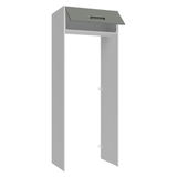 Mueble para empotrar Heladera 83 cm 1 Puerta Rebatible Blanco/Gris Agata Madesa