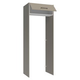 Mueble para empotrar Heladera 83 cm 1 Puerta Rebatible Crema/Blanco/Crema Agata Madesa