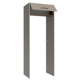 Mueble para empotrar Heladera 83 cm 1 Puerta Rebatible Crema/Marrón/Crema Agata Madesa