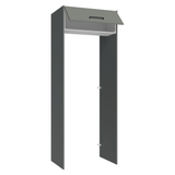 Mueble para empotrar Heladera 83 cm 1 Puerta Rebatible Gris/Blanco/Gris Agata Madesa