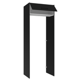 Mueble para empotrar Heladera 83 cm 1 Puerta Rebatible Negro/Blanco/Negro Agata Madesa