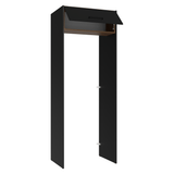 Mueble para empotrar Heladera 83 cm 1 Puerta Rebatible Negro/Marrón/Negro Agata Madesa