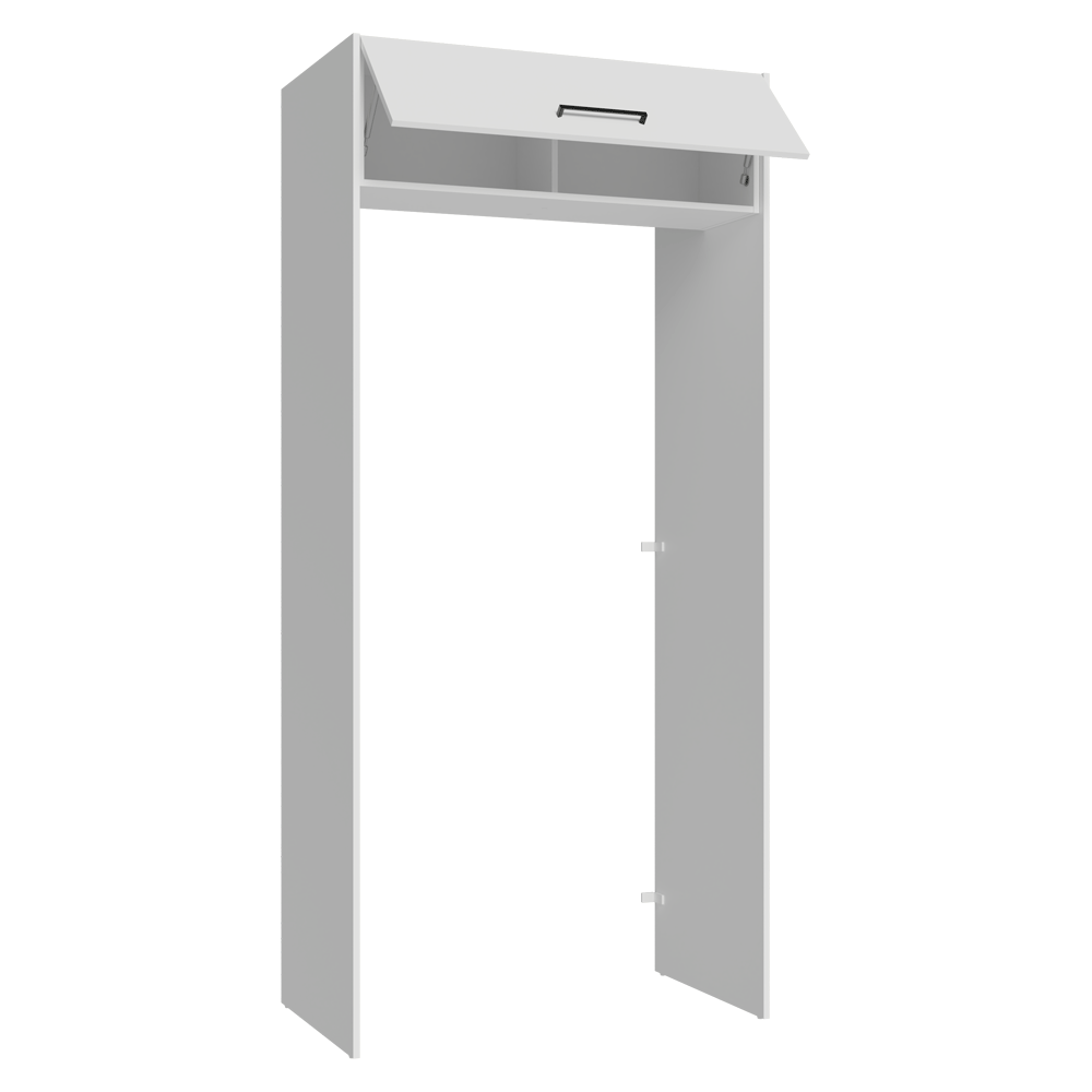 Mueble para empotrar Heladera 103 cm 1 Puerta Abatible  Blanco Agata Madesa