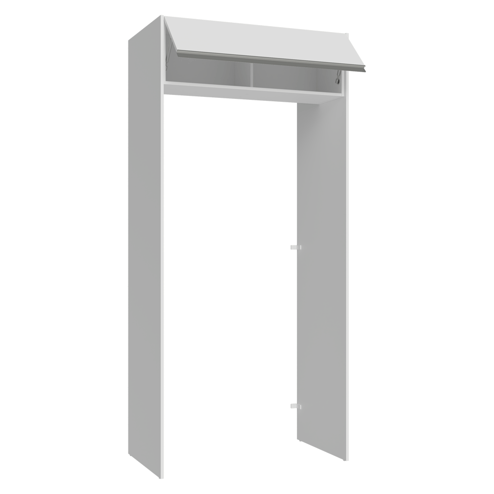 Mueble para empotrar Heladera 103 cm 1 Puerta Abatible Blanco Glamy Madesa