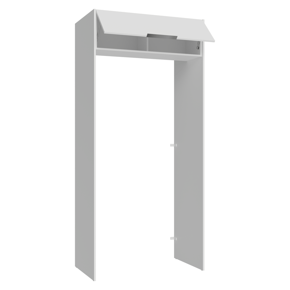 Mueble para empotrar Heladera 103 cm 1 Puerta Abatible Blanco Stella Madesa