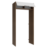 Mueble para empotrar Heladera 103 cm 1 Puerta Abatible Marrón/Blanco Stella Madesa