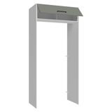 Mueble para empotrar Heladera 103 cm 1 Puerta Abatible Blanco/Gris Agata Madesa