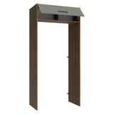 Mueble para empotrar Heladera 103 cm 1 Puerta Abatible Marrón/Gris Agata Madesa