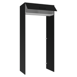 Mueble para empotrar Heladera 103 cm 1 Puerta Abatible Negro/Blanco/Negro Agata Madesa