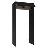 Mueble para empotrar Heladera 103 cm 1 Puerta Abatible Negro/Marrón/Negro Agata Madesa