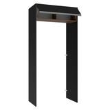Mueble para empotrar Heladera 103 cm 1 Puerta Abatible Negro/Marrón/Negro Glamy Madesa