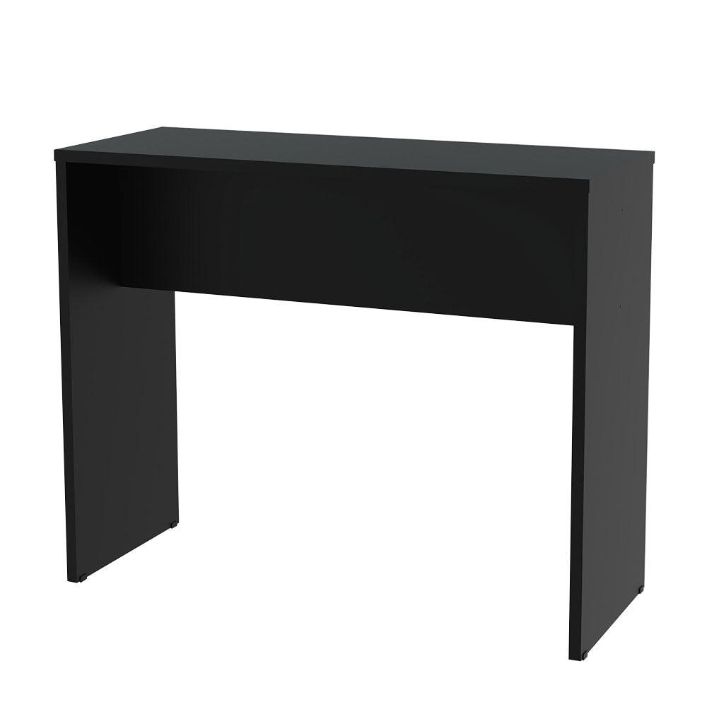 Isla de Cocina con Barra Desayunador 115cm Negro Madesa