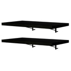 Kit 2 Estantes de Cocina Flotantes 60 cm Negro Madesa