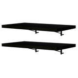 Kit 2 Estantes de Cocina Flotantes 60 cm Negro Madesa