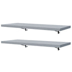 Kit 2 Estantes de Cocina Flotantes 80 cm Gris Madesa