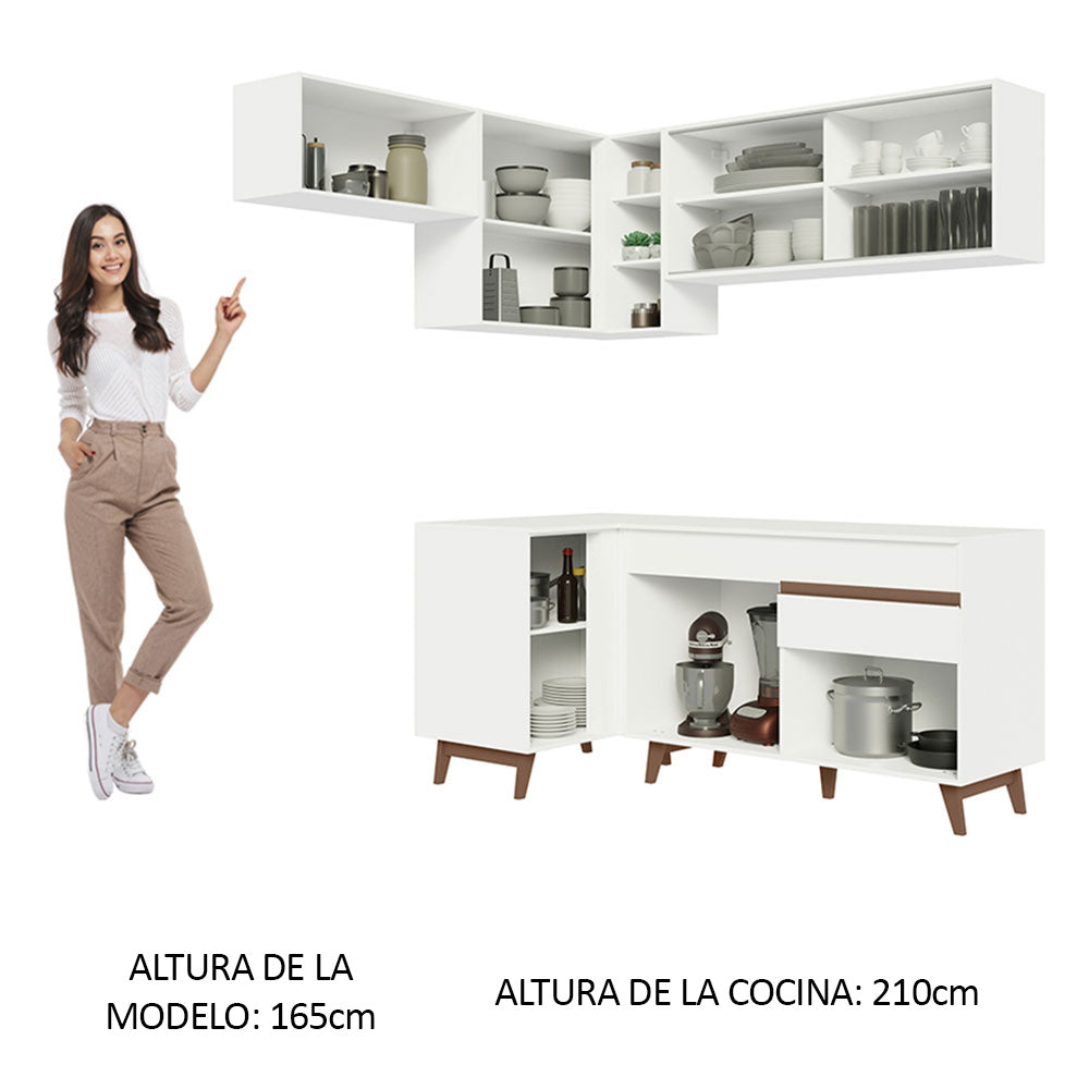 Combo completo de Cocina Esquinera Cocina Reims Madesa 332 BB