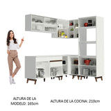 Combo completo de Cocina Esquinera Madesa Reims 367cm BB 01