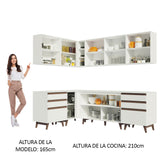 Combo completo de Cocina Esquinera Madesa Reims 382cm BB 02