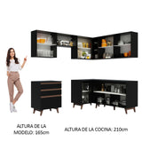 Combo completo de Cocina Esquinera Madesa Reims 392cm NN 01