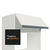 Combo completo de Cocina Esquinera Smart 100% MDF 447 cm 18 Puertas 2 Cajones (Con Mesada) Blanco Madesa