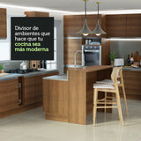 Isla de Cocina con Tapa y bajo mesada Madesa Glamy 120 MM