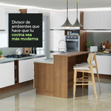 Isla de Cocina con Tapa y bajo mesada Madesa Glamy 120 MB
