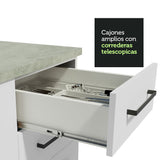 Kit 2 Bajo Mesada de Cocina Madesa Agata (Sin Tapa y Bacha de acero inoxidable)
