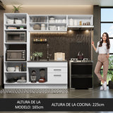 Combo completo de Cocina 270cm Agata Madesa 04 Blanco