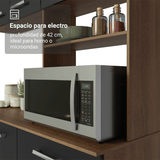 Cocina Compacta 196 cm Aura Marrón/Negro 01